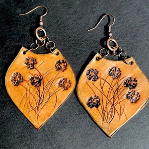 Handcrafted Leather Earrings